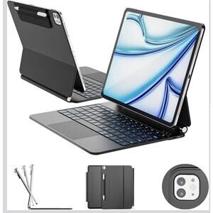Raymcraft iPad Air 13” M3/2025, M2/2024 Magic Keyboard
